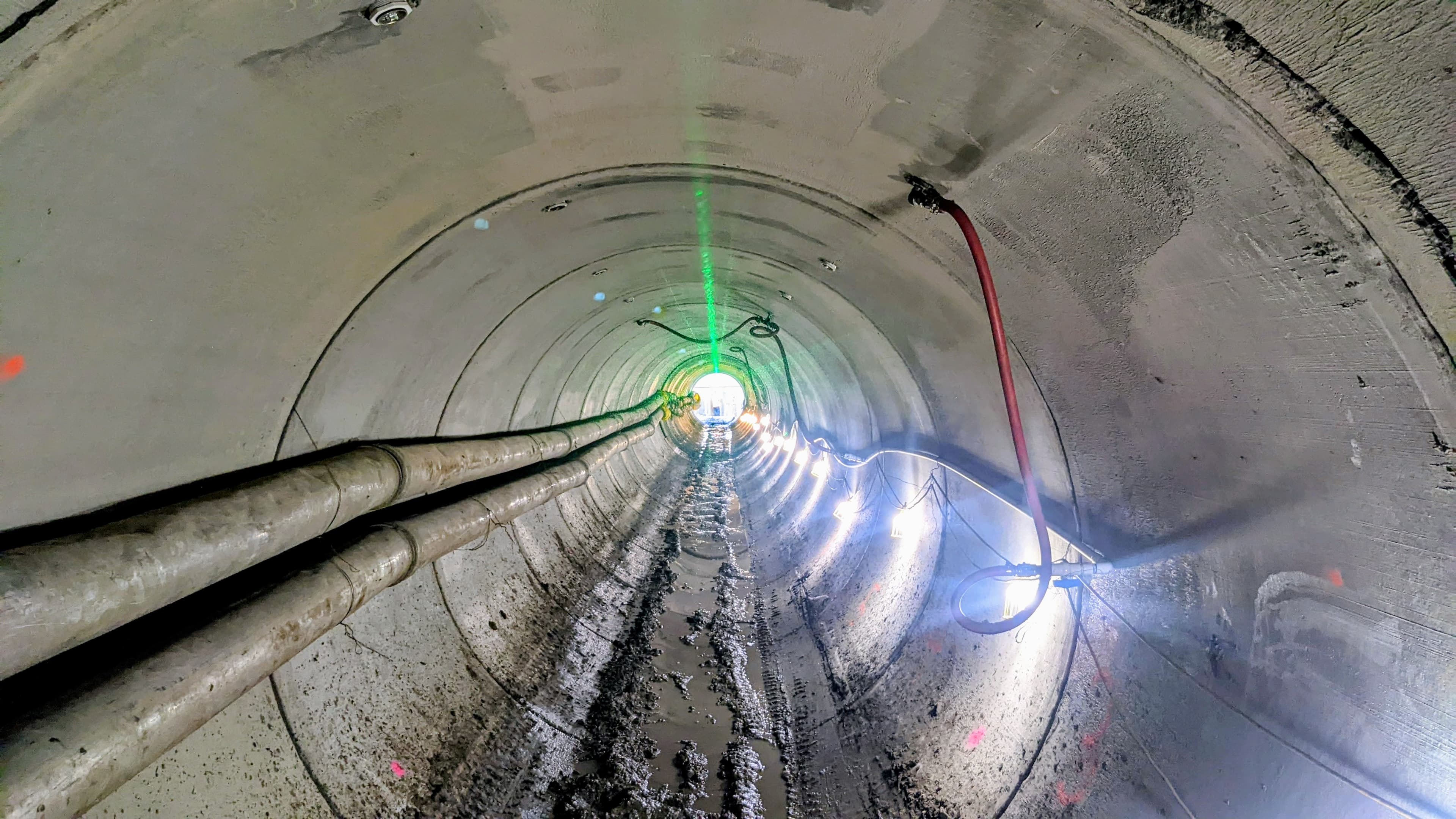 120-inch reinforced concrete pipe installation