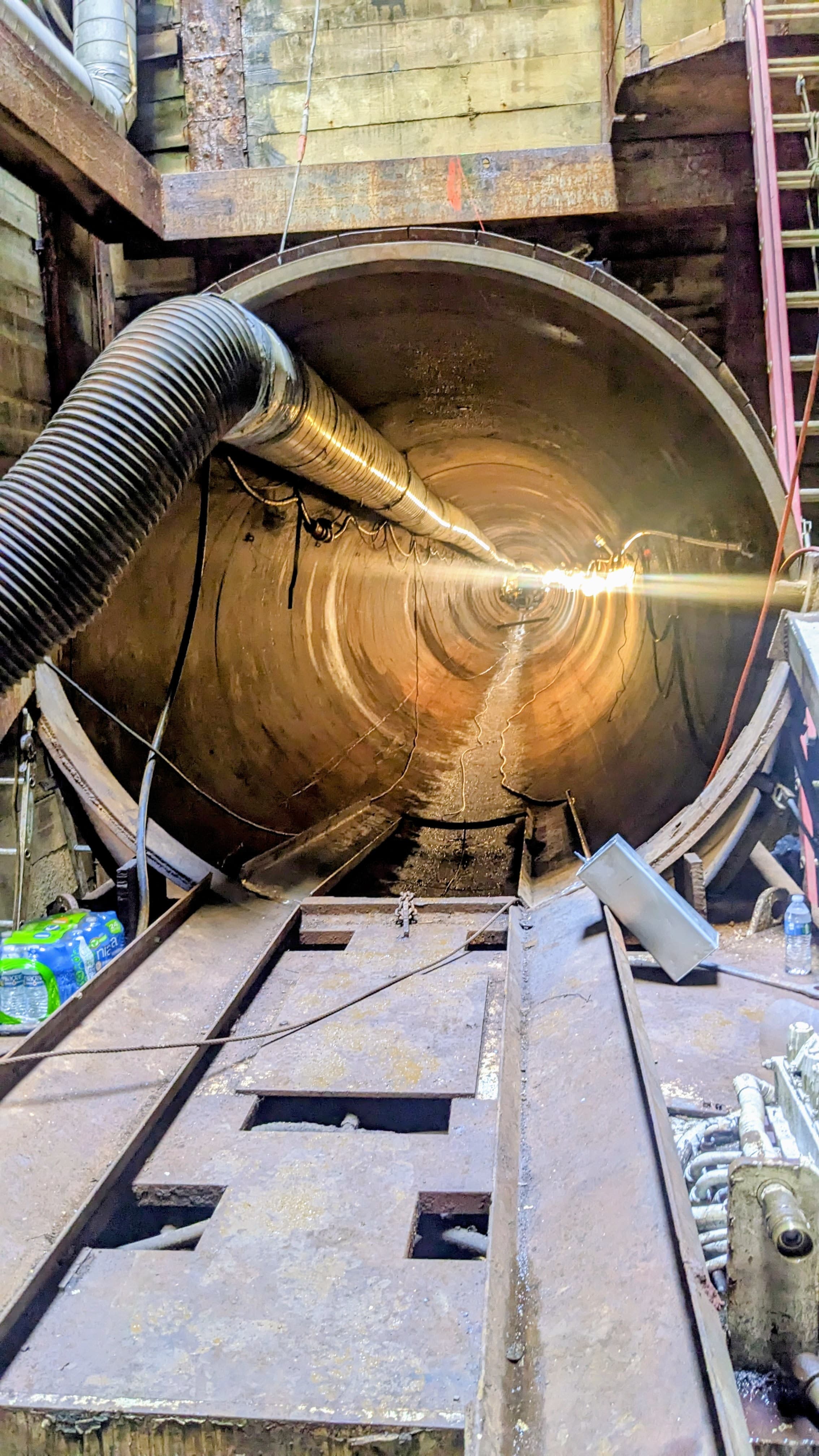 96-inch casing installation